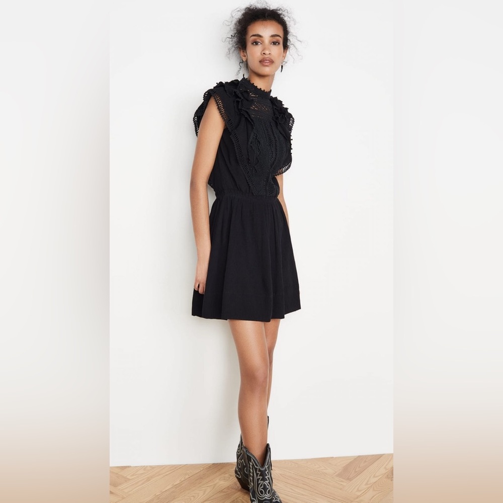 Isabel Marant Lanelia Cotton Silk Mini Dress XS NWT